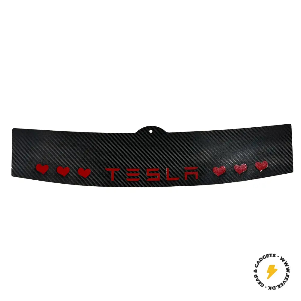 Bremselys Ikoner Tesla Model /3 Hjerter Med Udvendigt