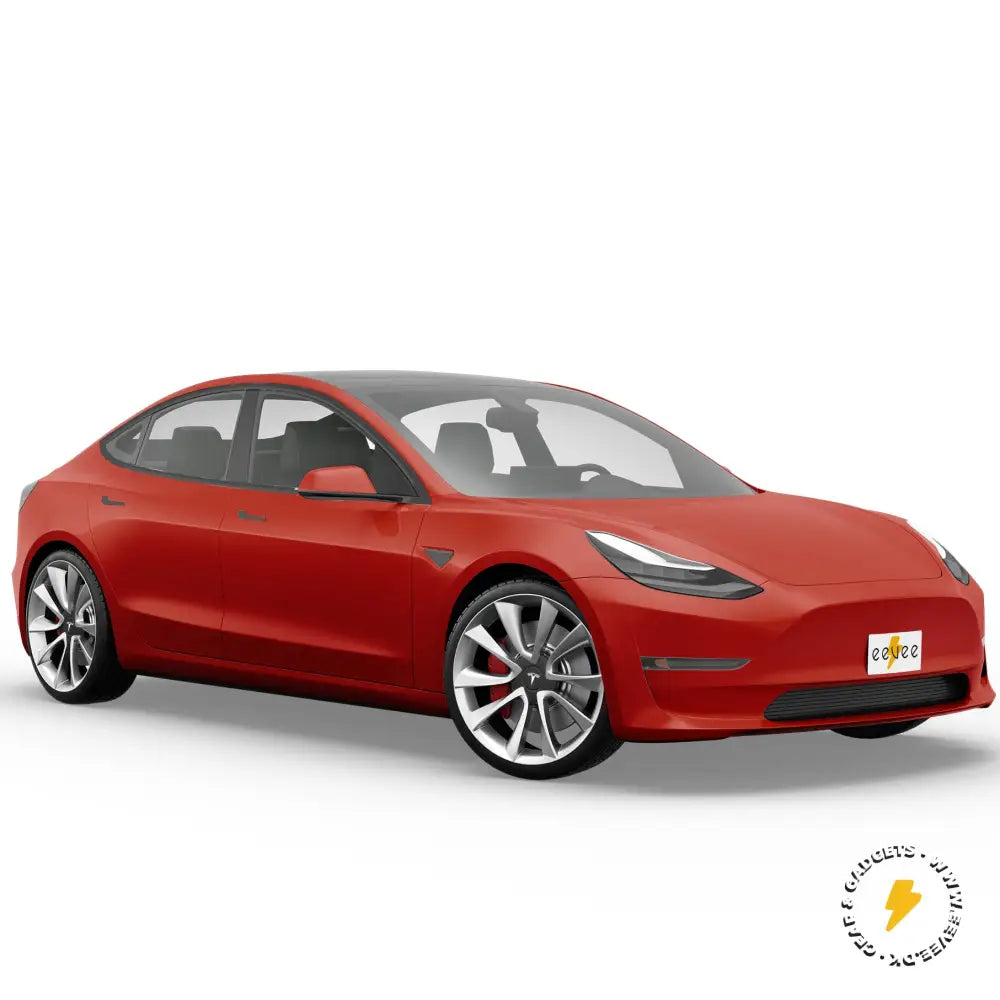 FOLIE glänzend ferrarirot TESLA Modell /3