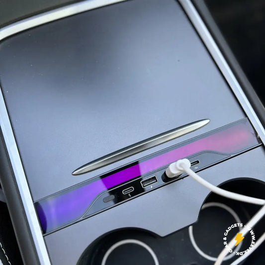 Multimedia-Ladeanschluss mit Umgebungslicht TESLA Model /3/Y