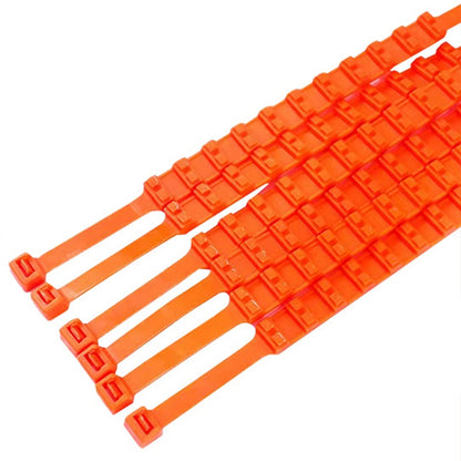 Snekæder engangs plastisk strips i orange (20 stk. sæt)