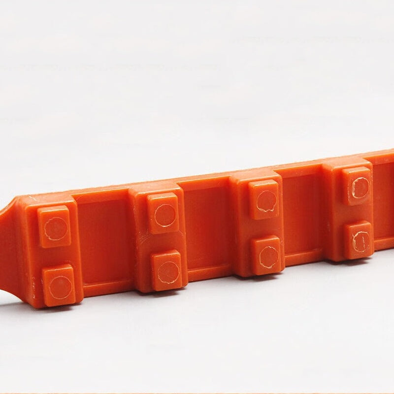 Snekæder engangs plastisk strips i orange (20 stk. sæt)