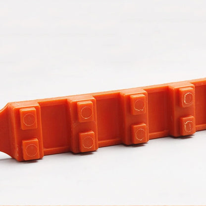 Snekæder engangs plastisk strips i orange (20 stk. sæt)