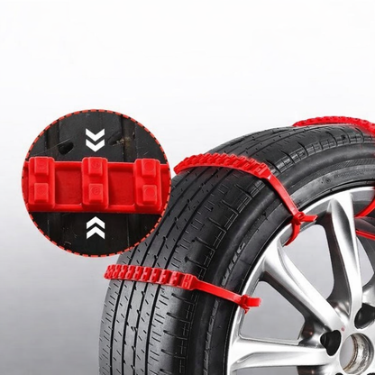 Snekæder engangs plastisk strips i rød (20 stk. sæt)