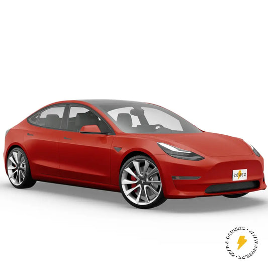 FOLIE glänzend ferrarirot TESLA Modell /3