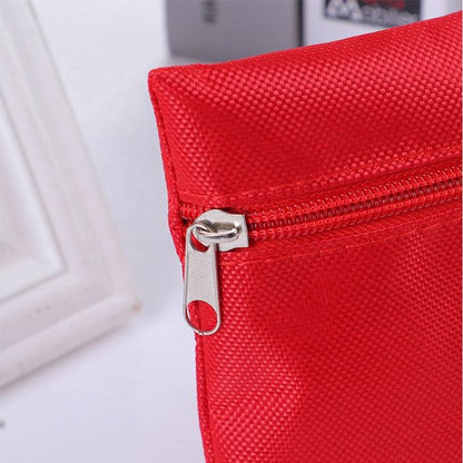 Førstehjælpskasse i rød 12 dele