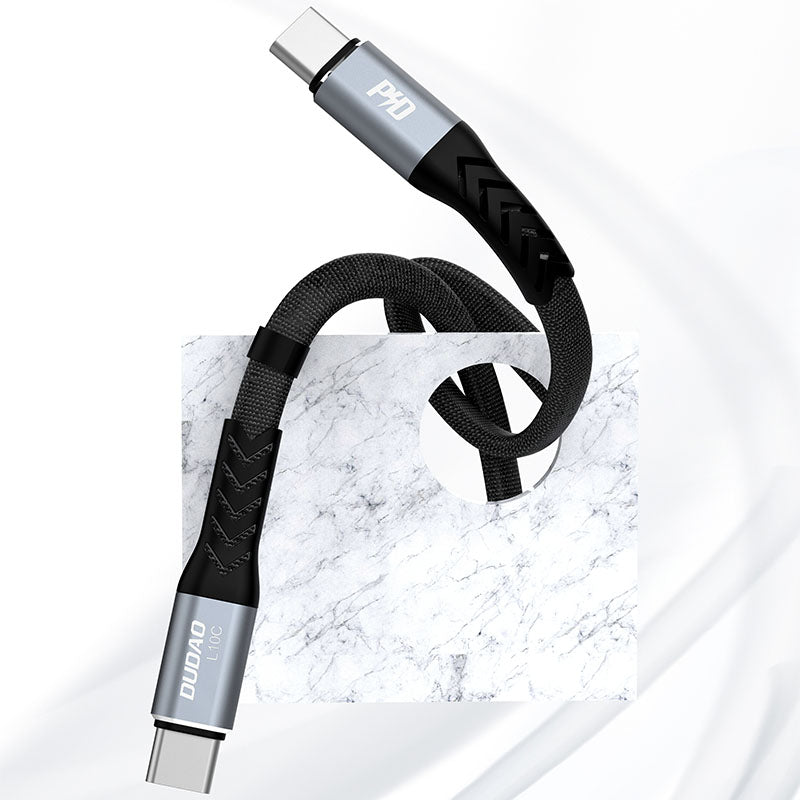 USB-C to USB-C 23 cm sort
